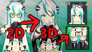 How I Model 2D Art Into Full 3D Avatar (Old Video)