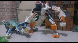 LEGO MECH FIGHT! | stop-motion animacion