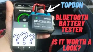 Topdon BT MOBILE LITE - Bluetooth Battery Tester with Charging and Cranking Function