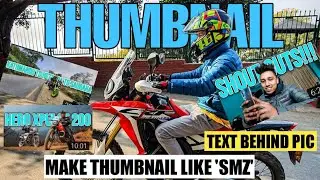 How to make 'SMZ' like YouTube Thumbnail - TEXT BEHIND PICTURE with PicsArt | Day 8 - Lockdown