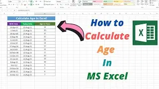 How to Calculate Age in MS Excel | Sheeraz Tech Info