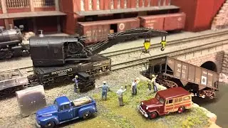 PRR Wreck Train in N Scale