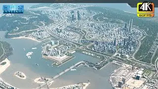 Jibe Island City - extinct volcano island ★ Cities Skylines ★