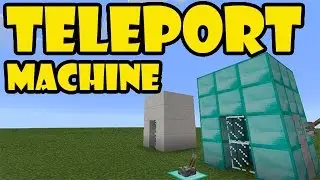 TELEPORT MACHINE TUTORIAL | Minecraft PE Redstone Contraption