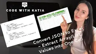 Convert JSON to Excel Table - How to extract Array/List Values into One Cell