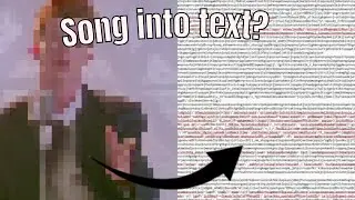 Never Gonna Give You Up Played through a text file!