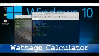 Basic Linux Bash Wattage Calculator