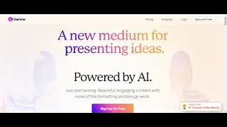 AI006 How to create a presentation using Gamma AI Tool