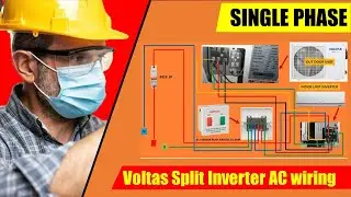 Split AC wiring diagram | ac wire connection to stabilizer
