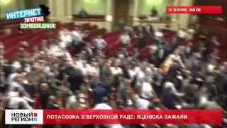 05.06.13 Драка в Верховной Раде: Яценюка зажали