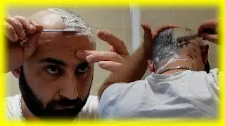 Shavette head shave asmr 🔊 asmr 🔊