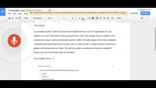 Voice Typing in Google Docs - Multilingual Edition!