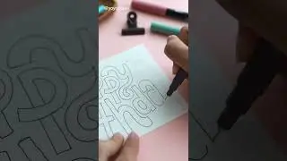 ✏️ hand lettering a birthday card 💌