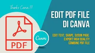 Canva Pdf Editor | Boleh Edit Text, Shape, Warna & Combine File Pdf