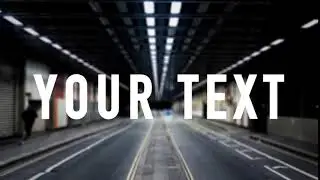 After Effects - Tunnel Zoom Text Animation Template