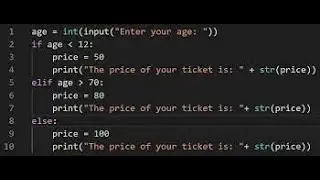 If, Elif, Else in Python in 