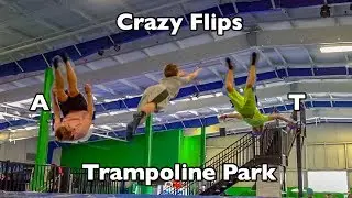 Crazy Flips at Trampoline Park!