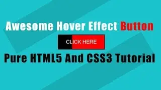 Super simple button hover effect with CSS/HTML