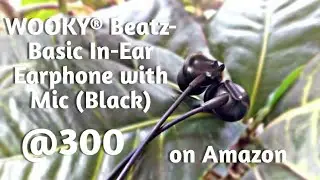 WOOKY® Beatz-Basic In-Ear Earphone with Mic (Black) || Tech Divya