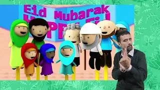 5 Pillars of Islam - Islamic Festival 2 Eids Cartoon w/ Sign Language.