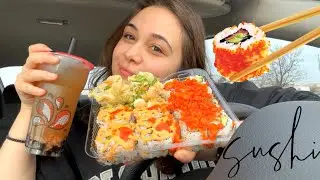 Fried Sushi & Boba Mukbang