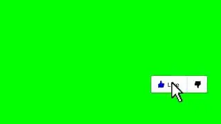 Animated Youtube Like Button Green Screen