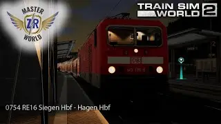 0754 RE16 Siegen Hbf - Hagen Hbf - Ruhr-Sieg Nord - BR 143 - Train Sim World 2