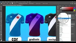 Como mudar a Cor de uma blusa no #photoshop. Tutorial rápido.