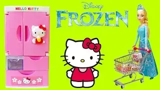 DISNEY FROZEN Elsa Goes Shopping HELLO KITTY Fridge