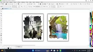 Create brush stroke effect design in coreldraw || coreldraw design ||