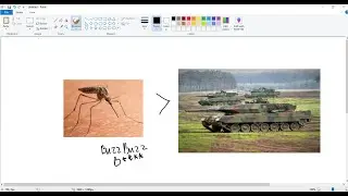 Angry Mosquito beats Heavy Artillery