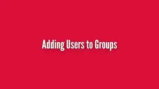 Adding/Removing Users from Groups on LearningBranch
