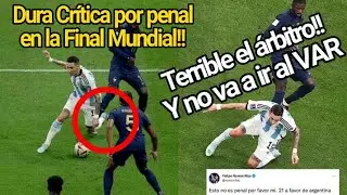Polémico penal de Argentina vs Francia en la Final Mundial Qatar 2022