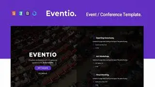 Eventio — Event & Conference Multi-Purpose Template | Themeforest Website Templates and Themes