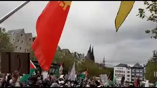 Köln'de, Nakba’nın 73. yılı dönümünde İsrail saldırıları protesto edildi