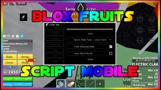BLOX FRUITS Script Mobile UPDATE17.3 AUTO FARM | BOSS FARM | AUTO MATERIAL | FRUIT MASTERY | LEVEL