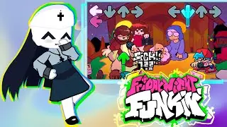 FNF React Friday Night Funkin' VS Jesus, God & Joseph | Funked Birth FULL WEEK + Cutscenes (Hard)
