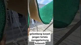 penjemuran karpet masjid super tebal #spesialiscucikarpetmasjid