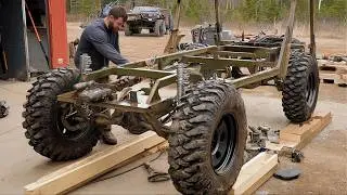 Man Spends 1000 Hours Building All-Terrain Vehicle From Old Car Parts! by 