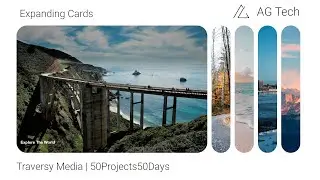 How to create Expanding Cards | Day 1 | HTML CSS JS | #50Projects50Days