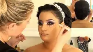 מריה מסלרסקי - איפור כלה Maria Maslarski Arabic Black Purple Khaleeje makeup 2013