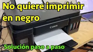 Impresora Canon no imprime en negro ¡¡¡Solución!!! paso a paso