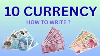 10 currency | How to write 10 currency name | 10  currency name in English | Currency with symbols