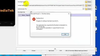 Run time Error, Microsoft Visual C++ Runtime Library | Fix Problem Error Sp Flash Tools Windows