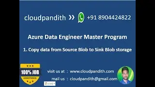 1. Hands-On: ADF Project End-to-End Azure Data Engineering - Copy Data from Source Blob to Sink Blob