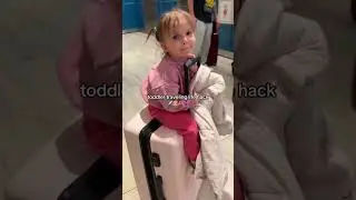 mom hack ✈️ #hacks #momlife #toddlerlife #travel #airport #shortsvideo