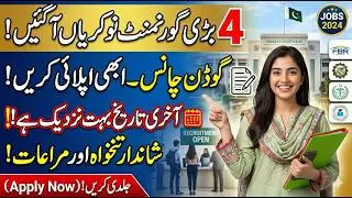 Jobs in  4 Department of Government of Pakistan 2026