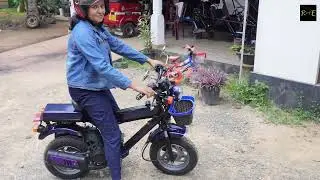 I made a Mini Bike for my wife | Her first ride