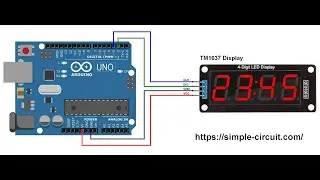 Interfacing TM1637 7-Segment display module with Arduino