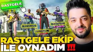 YENİ TAKIMIMI BULDUM 🤣RASTGELE EKİP İLE EFSANE MAÇ PUBG Mobile